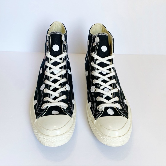 COMME Des GARÇONS PLAY Converse Chuck Taylor black white Polka Dot Sneakers - Picture 2 of 10